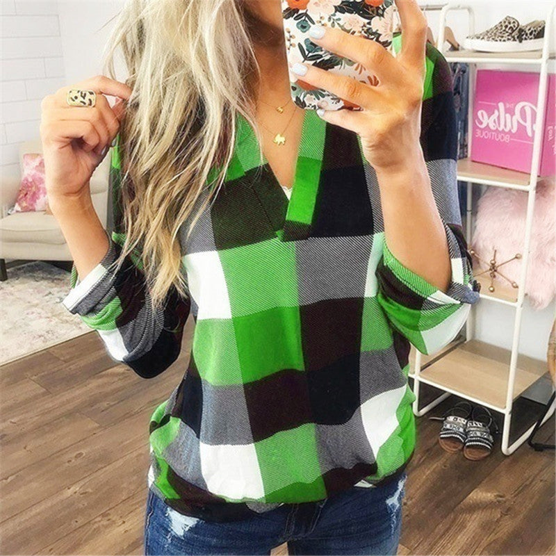 RoseShirt - Camisa a Cuadros Mujer