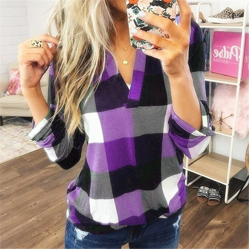 RoseShirt - Camisa a Cuadros Mujer