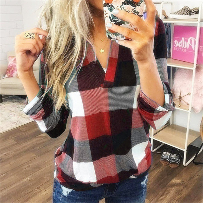RoseShirt - Camisa a Cuadros Mujer
