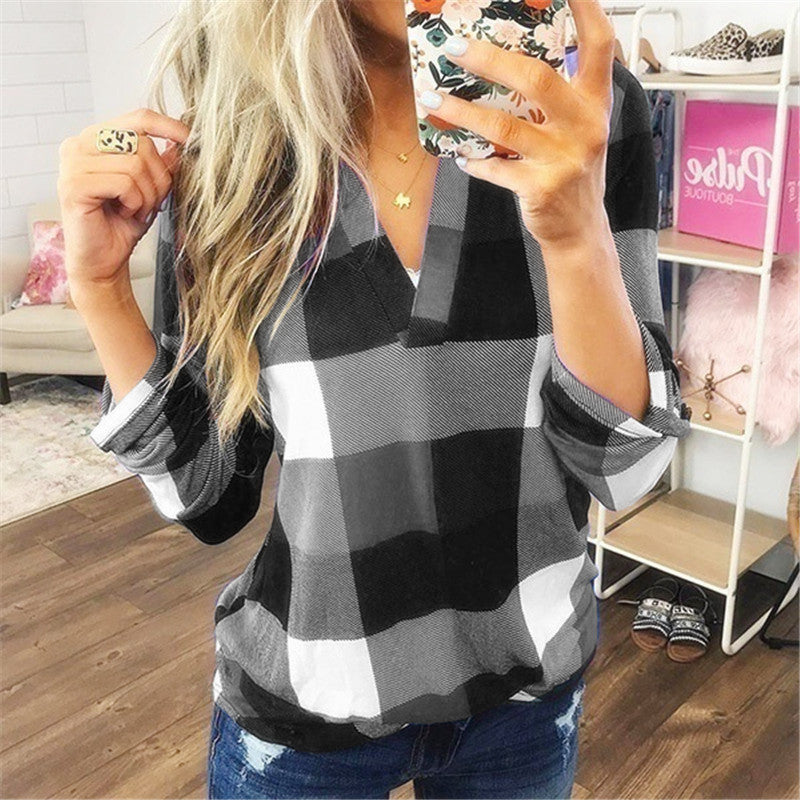 RoseShirt - Camisa a Cuadros Mujer