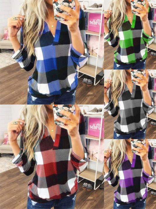 RoseShirt - Camisa a Cuadros Mujer