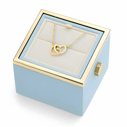 Caja de Rosa Eterna | Rosa Real y Collar Personalizado