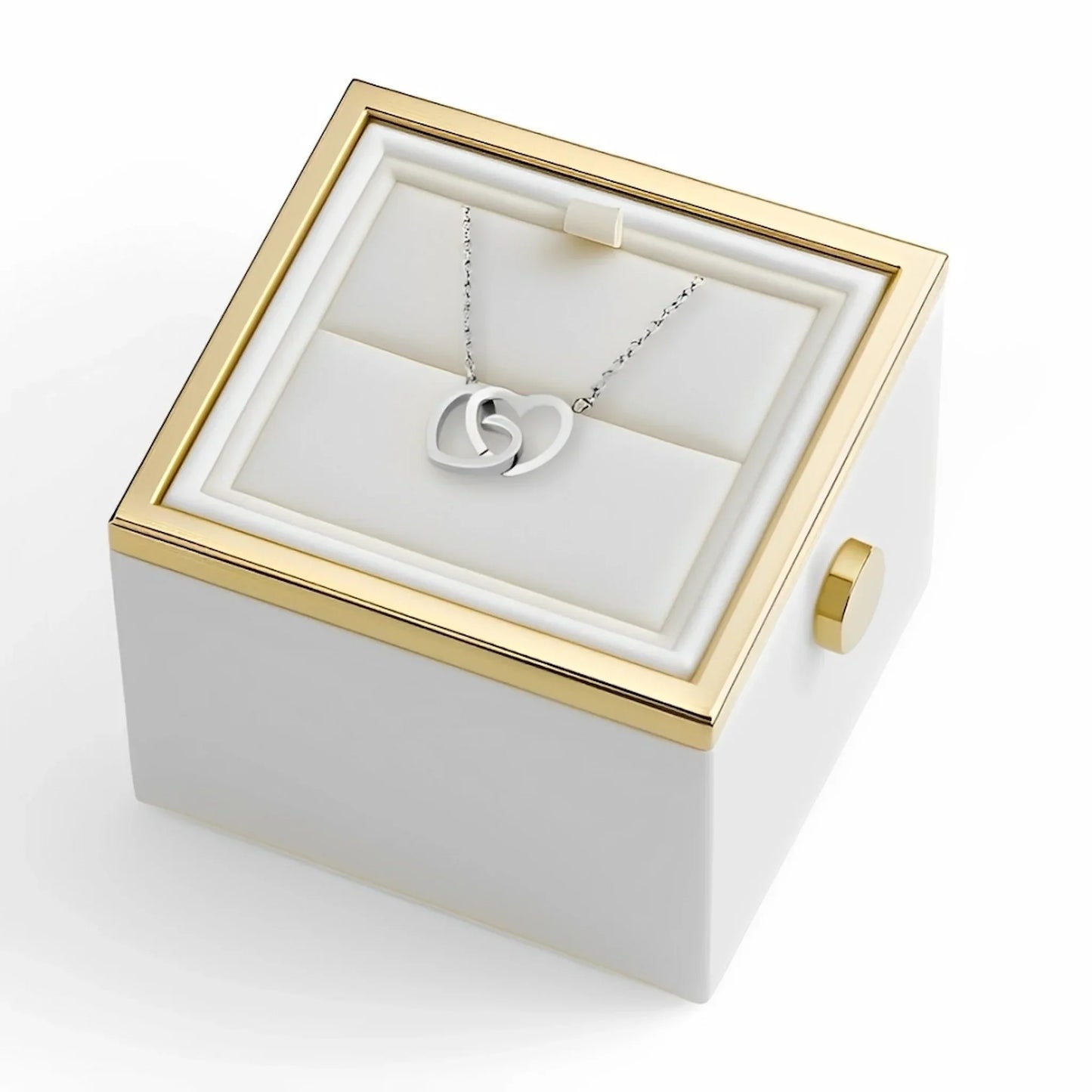 Caja de Rosa Eterna | Rosa Real y Collar Personalizado