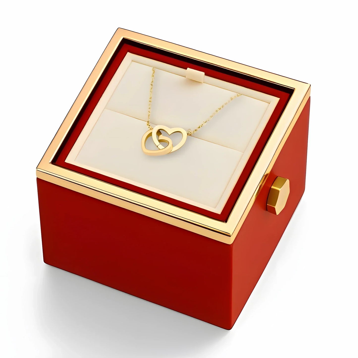 Caja de Rosa Eterna | Rosa Real y Collar Personalizado