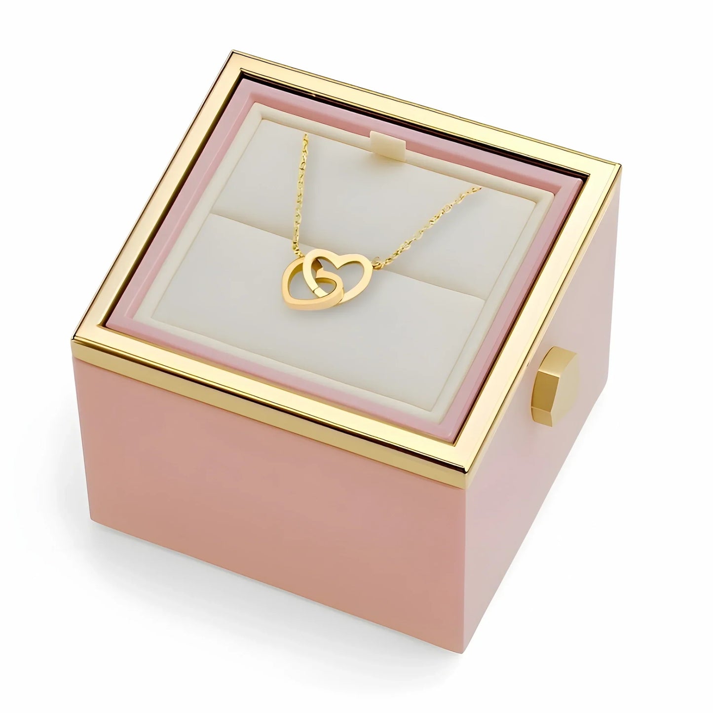 Caja de Rosa Eterna | Rosa Real y Collar Personalizado