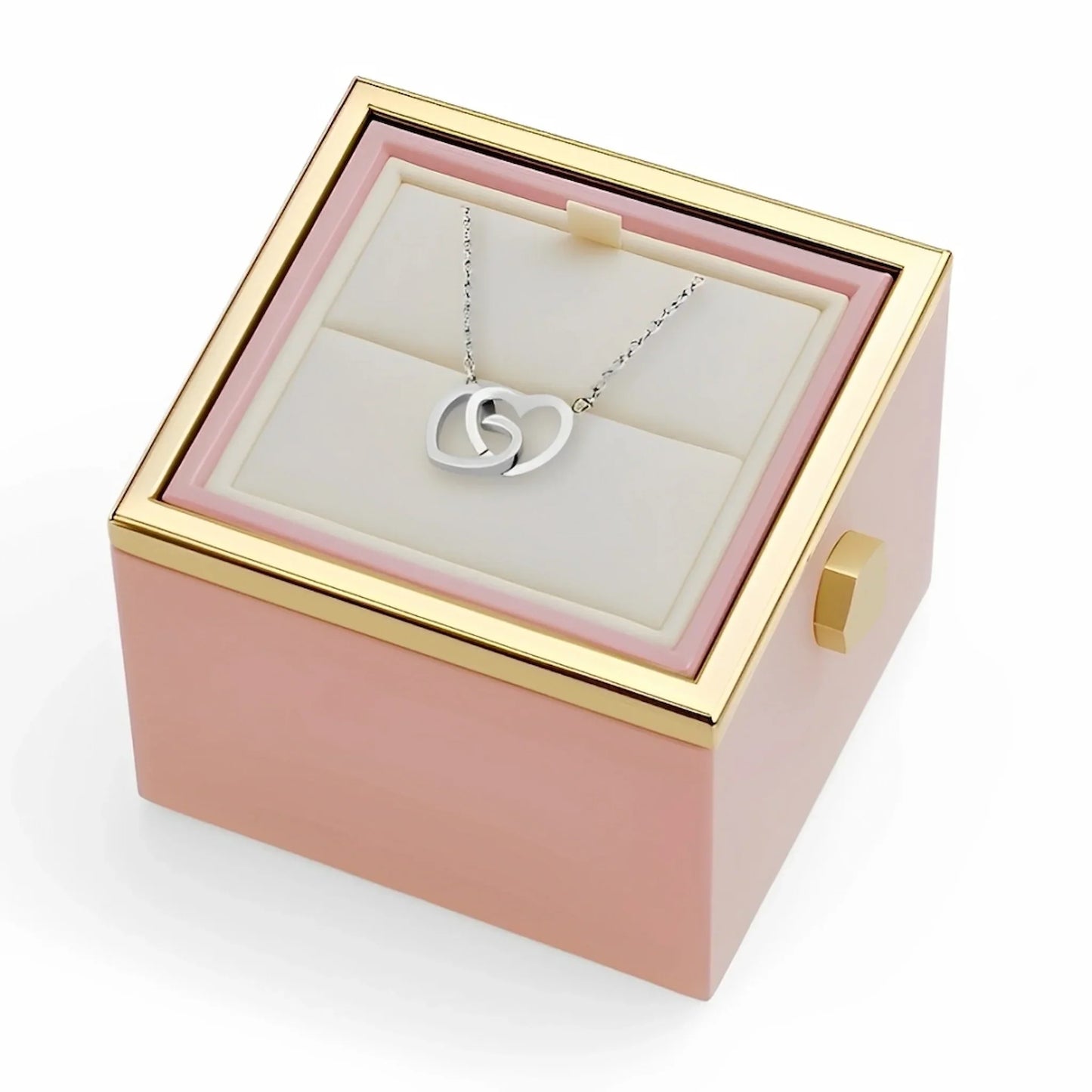 Caja de Rosa Eterna | Rosa Real y Collar Personalizado