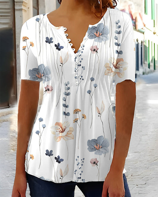Alina - Blusa com Cuello en V